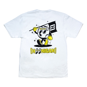 Hoonigan x MOONEYES Macot Short Sleeve T-shirt White