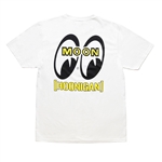 Hoonigan x MOONEYES HOON AND MOON Short Sleeve T-shirt White Hoonigan x MOONEYES HOON AND MOON Short Sleeve T-shirt White