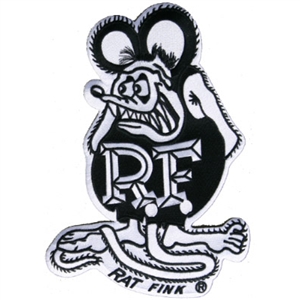 Rat Fink B&W Patch - Large